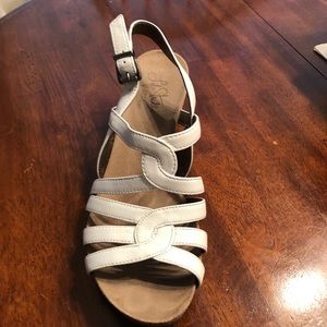 Strappy White Sandals Sz 8.5